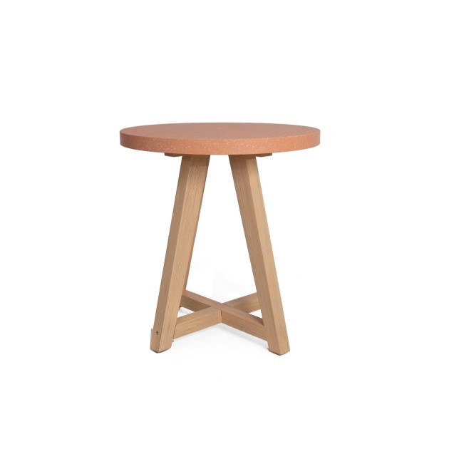 Τραπέζι Bistro Noria Terazzo Pink White...