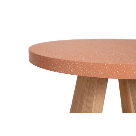 Τραπέζι Bistro Noria Terazzo Pink White (70x70x75) Soulworks 0800021