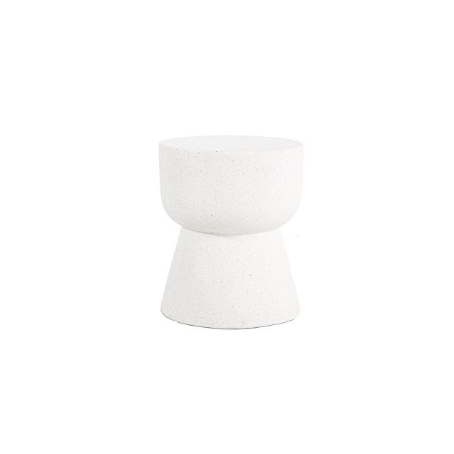 Σκαμπό Rieti Terazzo White Round (37x37x48)...