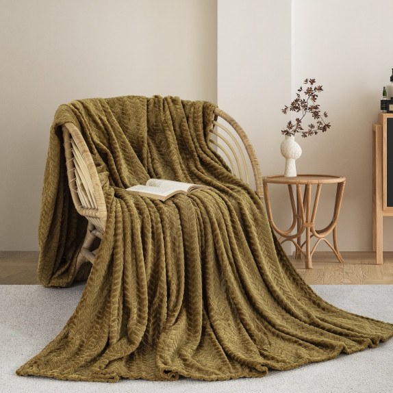 Κουβερτα Fleece Μονη 180X240 Adam Home (550) Honey Gold (75)