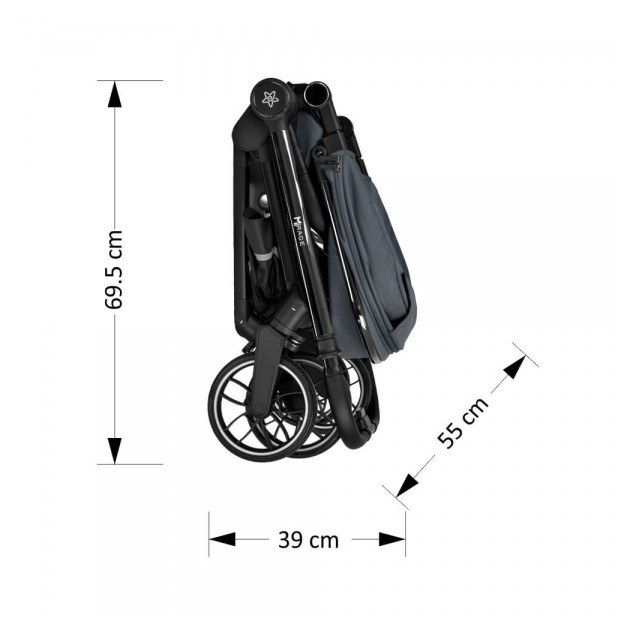 Πολυκαρότσι Bebe Stars Mirage 2σε1 Grey