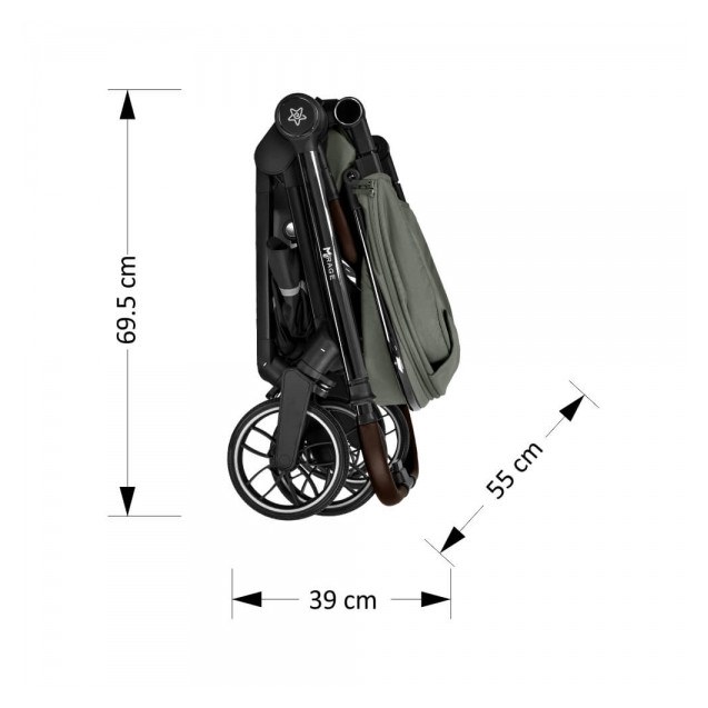 Πολυκαρότσι Bebe Stars Mirage 2σε1 Olive 331-189