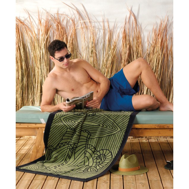 Πετσέτα Θαλάσσης Βελουτέ Kentia Elefani 80x160