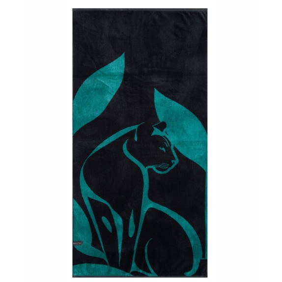 Πετσέτα Θαλάσσης Βελουτέ Kentia Jaguar 80x160