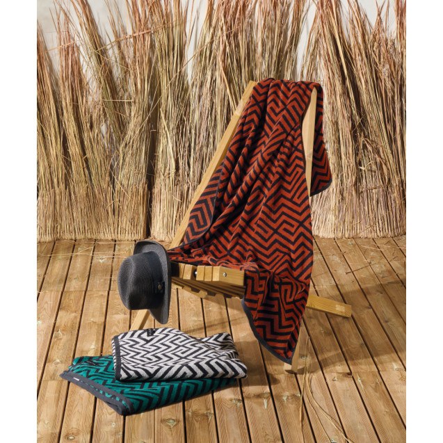 Πετσέτα Θαλάσσης Βελουτέ Kentia Meiro 06 90x180