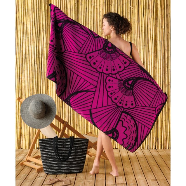 Πετσέτα Θαλάσσης Βελουτέ Kentia Pua 80x160