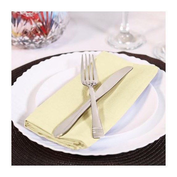 Πετσέτα Anesis Φαγητού PLAIN LINE Polyester 100% Ivory 50x50