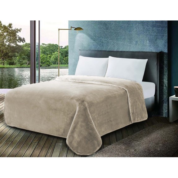 Κουβέρτα Anesis Βελουτέ 600gr Μονή 160x220 Iron Gate