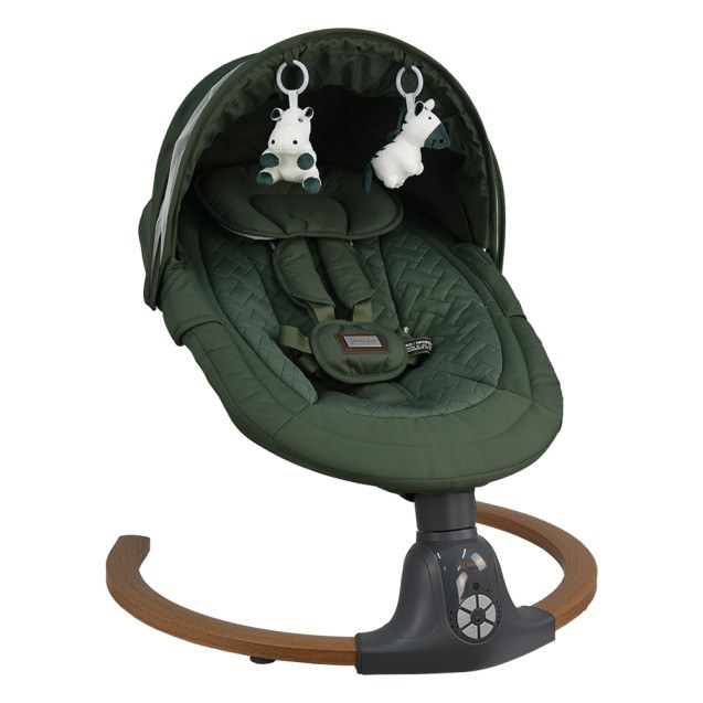 Κούνια Ηλεκτρική Bebe Stars Fluffy Forest Green...
