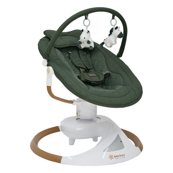Κούνια Ηλεκτρική Bebe Stars Snuggle Forest Green 256-176