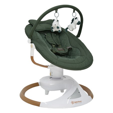Κούνια Ηλεκτρική Bebe Stars Snuggle Forest Green 256-176