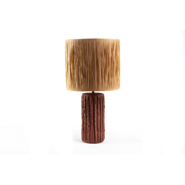 Επιτραπέζιο Φωτιστικό Brava Raffia Terracotta...