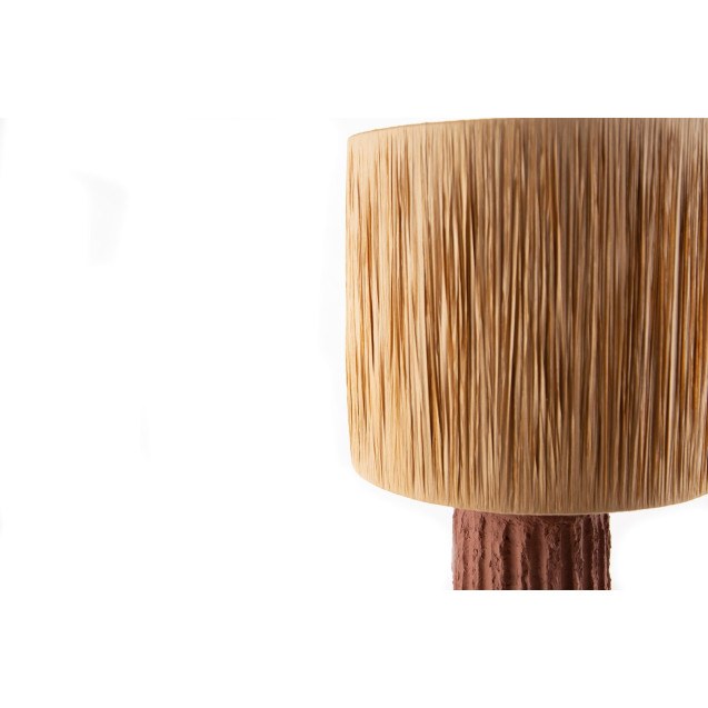 Επιτραπέζιο Φωτιστικό Brava Raffia Terracotta...