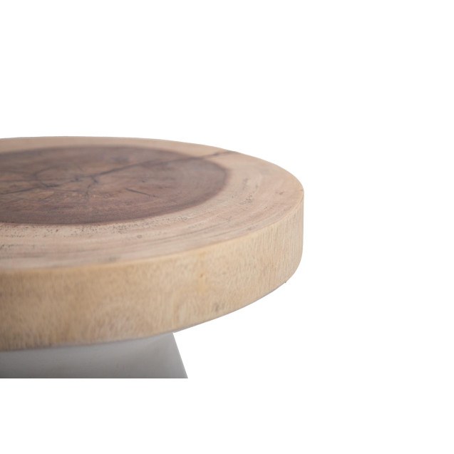 Βοηθητικό Τραπέζι Lind White Natural (40x40x40)...