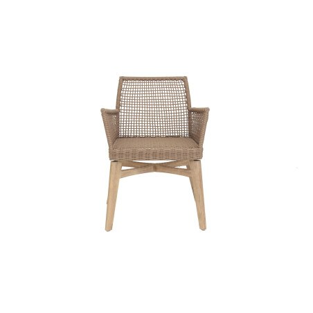 Καρέκλα Τραπεζαρίας με μπράτσα Thin Air Low Back Latte (61x59x79) Soulworks 0370070