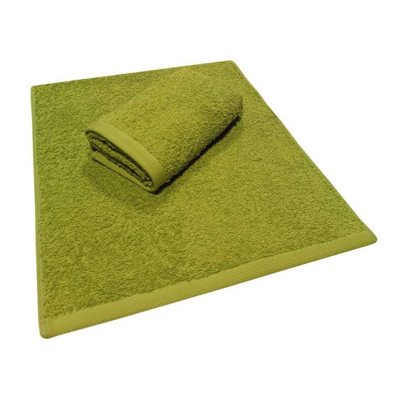 Πετσέτα ΚΟΜΒΟΣ Πεννιέ PLAIN LINE 500γρ/μ2 GREEN Χειρός 30x50