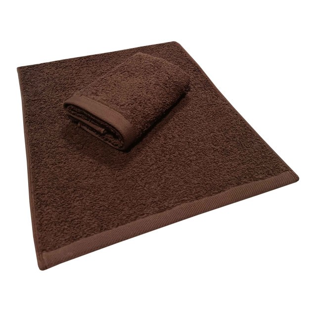 Πετσέτα ΚΟΜΒΟΣ Πεννιέ PLAIN LINE 500γρ/μ2 BROWN...