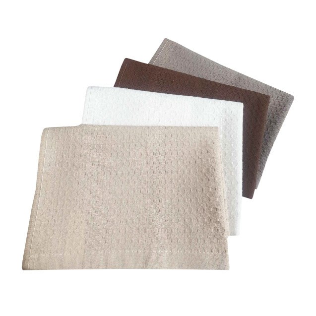 Σετ Ποτηρόπανα 4τεμ.ΚΟΜΒΟΣ Πικέ PLAIN 100%...