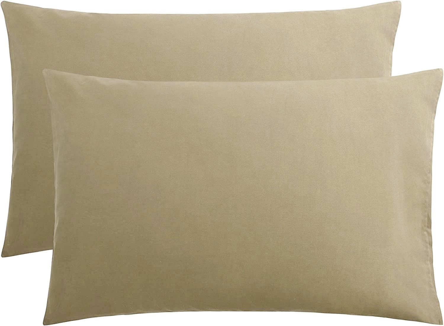 Ζεύγος Μαξιλαροθήκες Le Blanc Μονόχρωμες Beige 50Χ70-7000276-27