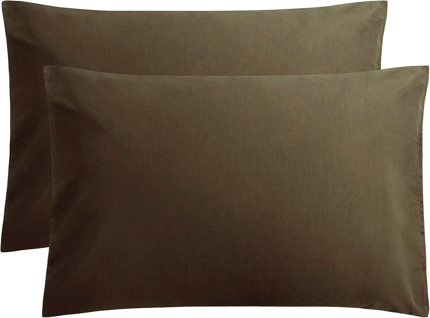 Ζεύγος Μαξιλαροθήκες Le Blanc Μονόχρωμες Brown 50Χ70-7000276-28