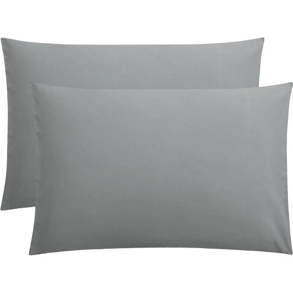 Ζεύγος Μαξιλαροθήκες Le Blanc Μονόχρωμες Grey...