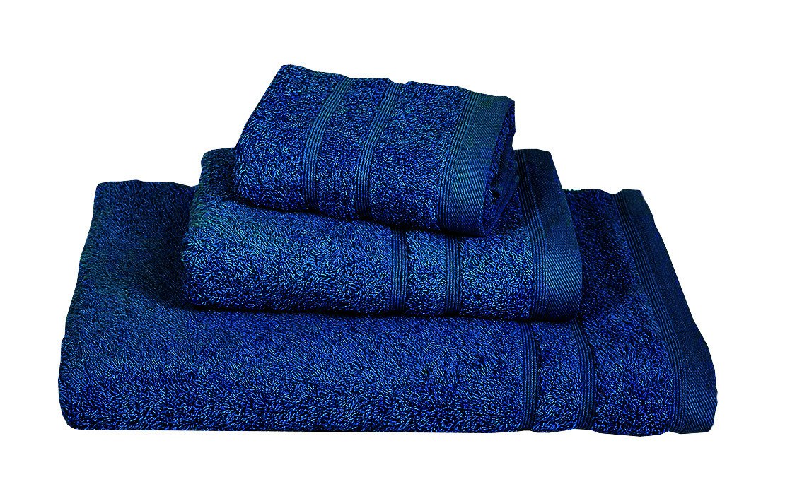 Πετσέτα ΚΟΜΒΟΣ Πεννιέ 500γρ/μ2 Blue Grey Σώματος 70x140