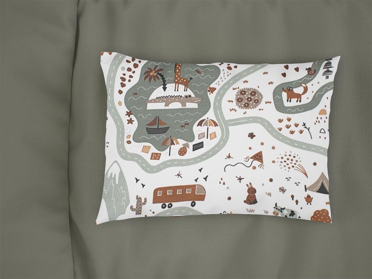 Βρεφική Μαξιλαροθήκη Dimcol Countryside 580 35x45 White-Mint