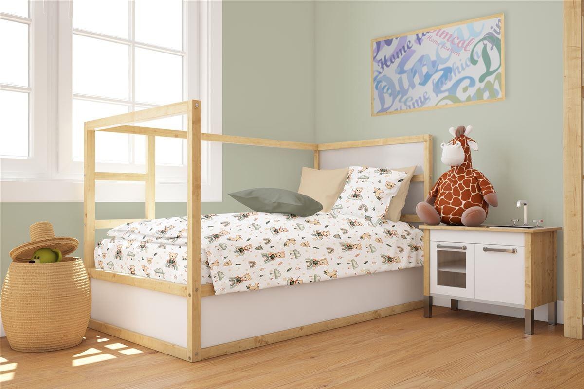 Dimcol - ΣΗΜΑΝΤΙΚΟ: Σε περίπτωση διαφοράς τιμής από το κατάστημα ισχύει παντα και μόνο η τιμή του καταστήματος Βρεφικό Πάπλωμα Dimcol Cloudy Bear 581 120x160 White-Ol