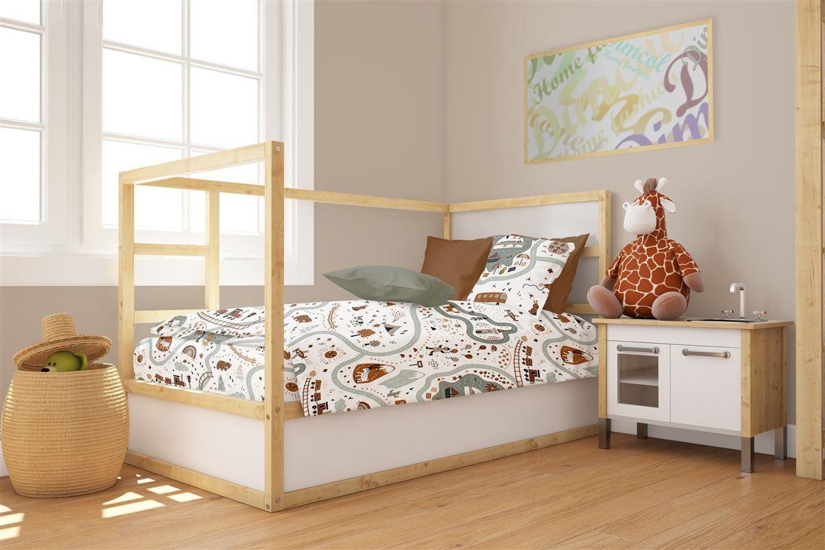 Πάπλωματοθήκη Κούνιας Dimcol Countryside 580 120x160 Wh