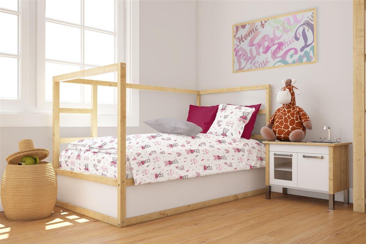 Πάπλωματοθήκη Κούνιας Dimcol Cloudy Bear 582 120x160 Wh