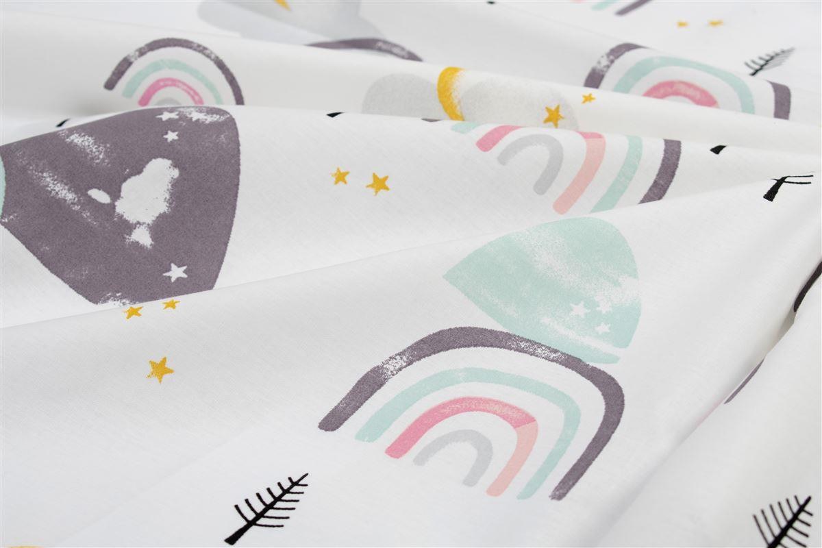 Πάνα Χασέ Dimcol Rainbow 575 80x80 White-Pink
