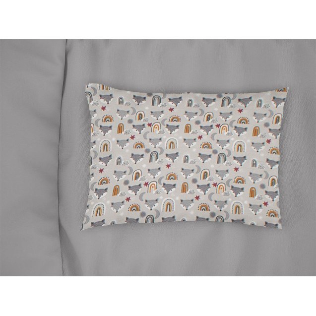 Βρεφική Μαξιλαροθήκη Dimcol Fox 527 35x45 Grey