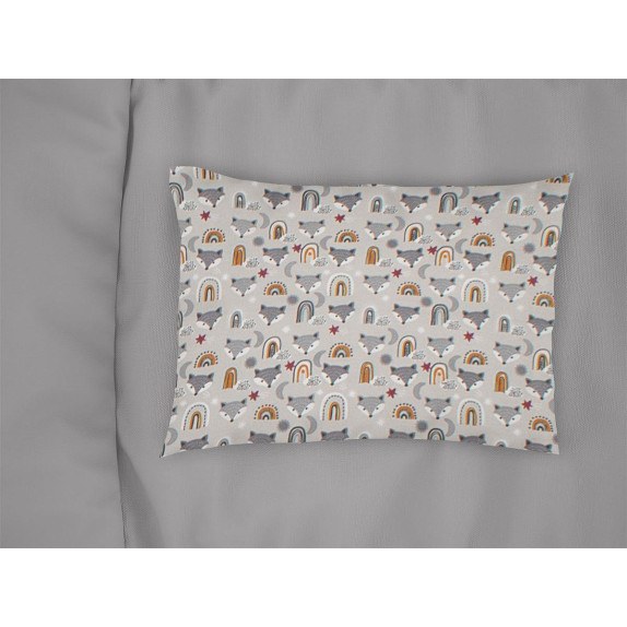 Παιδική Μαξιλαροθήκη Dimcol Fox 527 50x70 Grey