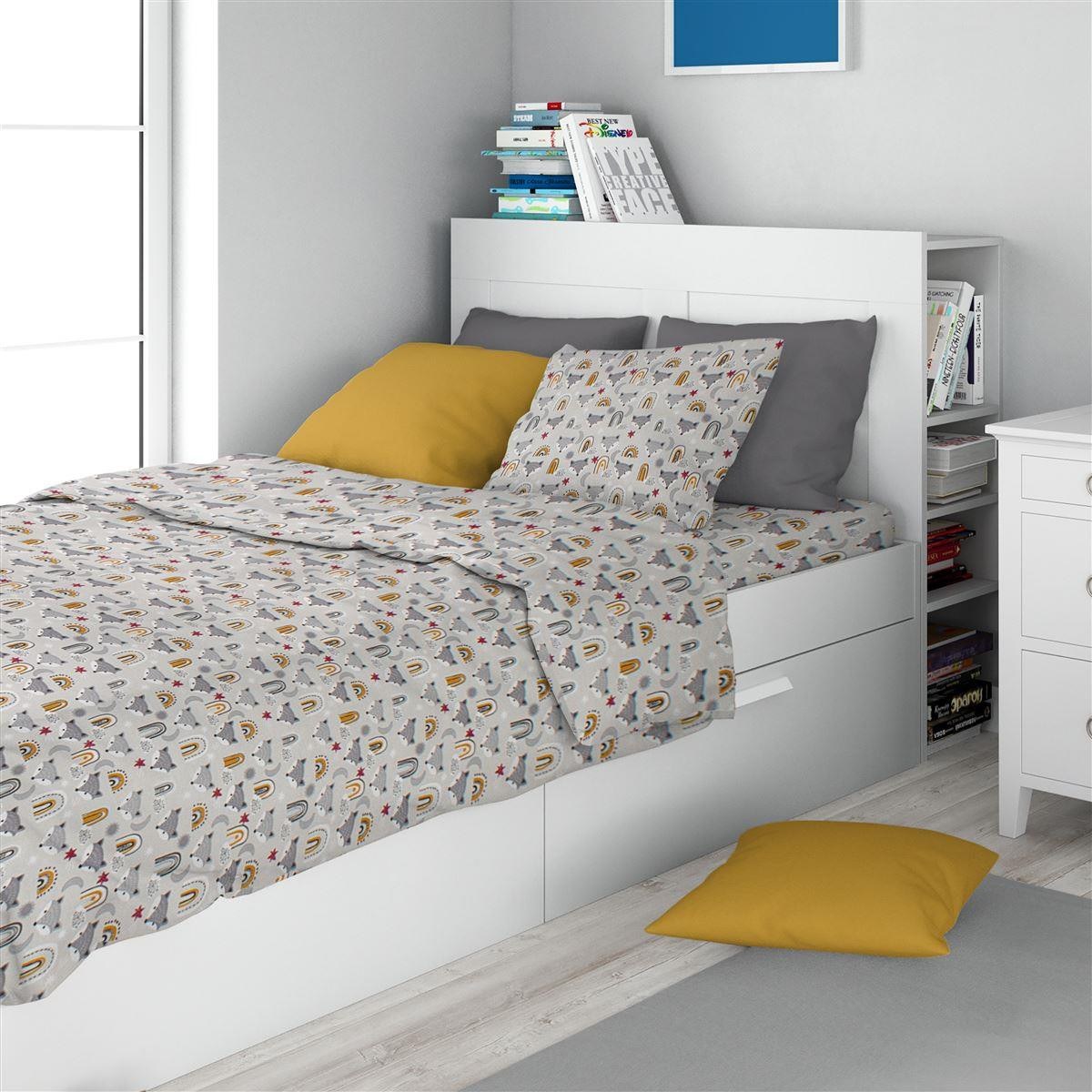 Σετ Παιδικά Σεντόνια Μονά 3 Τεμαχίων Dimcol Fox 527 160