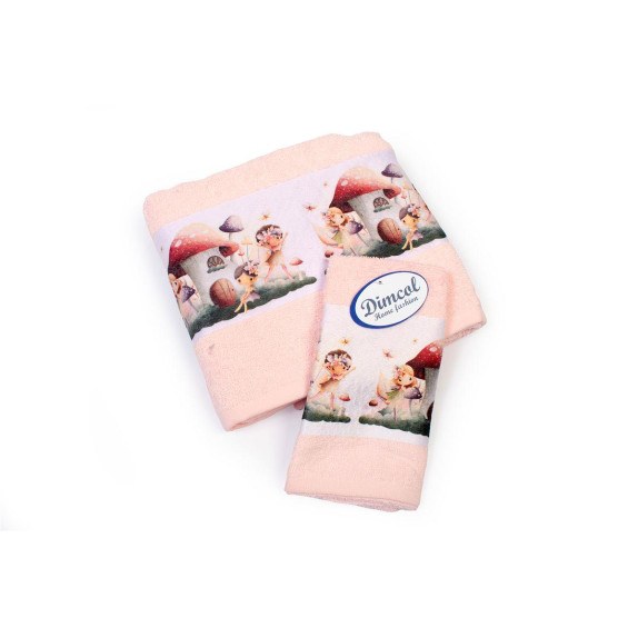 Σετ Βρεφικές Πετσέτες 2 Τεμαχίων Dimcol Fairies 330...