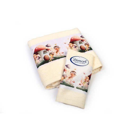 Σετ Βρεφικές Πετσέτες 2 Τεμαχίων Dimcol Fairies 332...