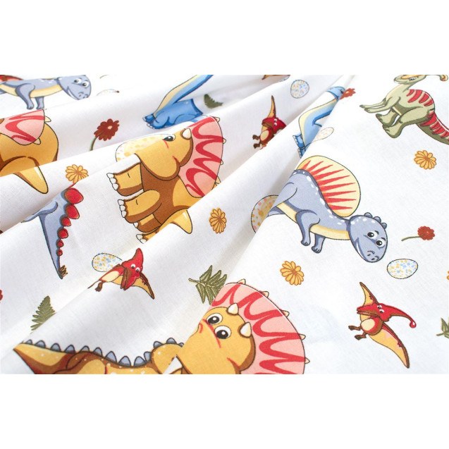 Πάνα Χασέ Dimcol Dinosaur 519 80x80 White-Blue