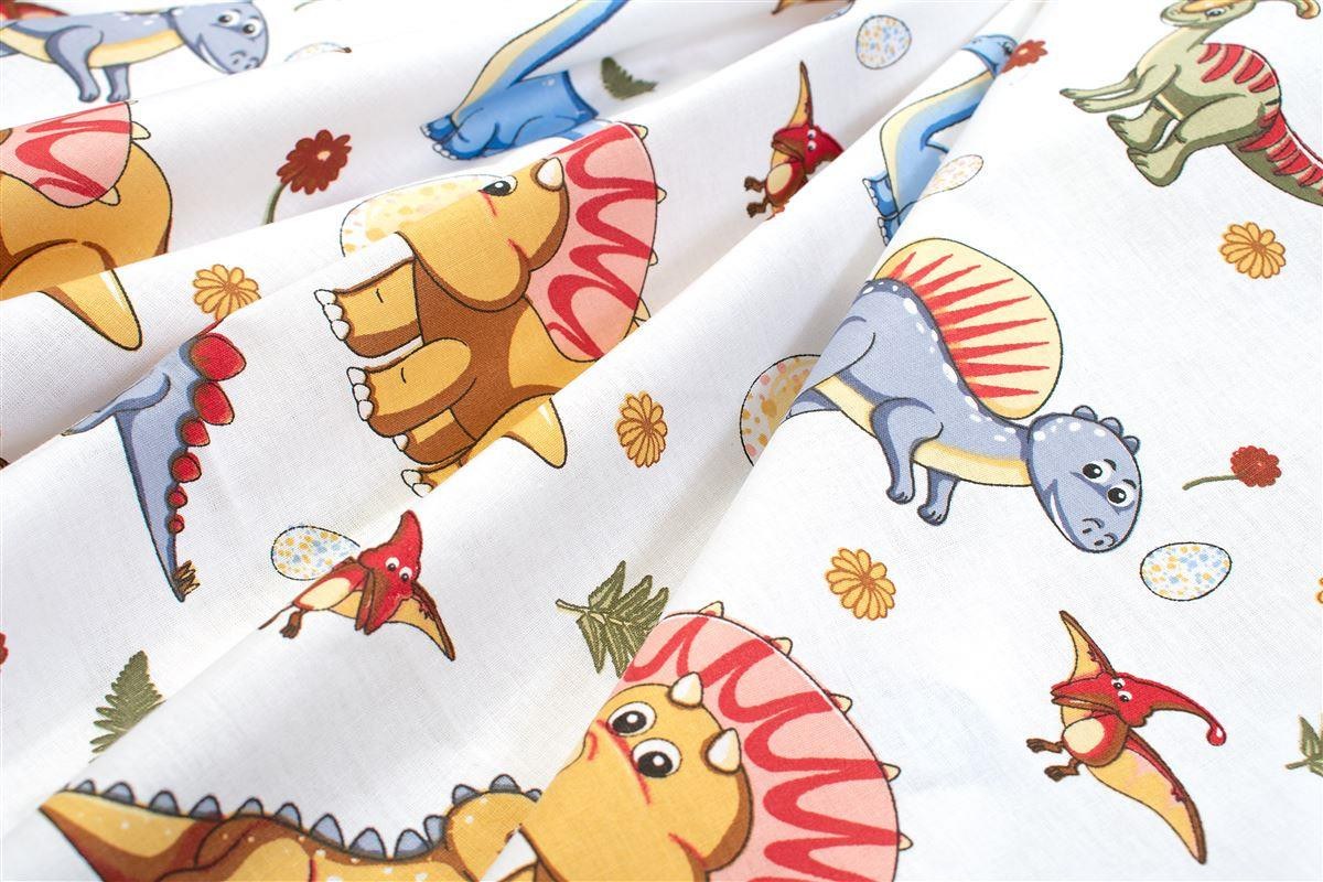 Πάνα Χασέ Dimcol Dinosaur 519 80x80 White-Blue