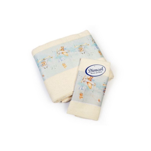 Σετ Βρεφικές Πετσέτες 2 Τεμαχίων Dimcol Helicopter 307...