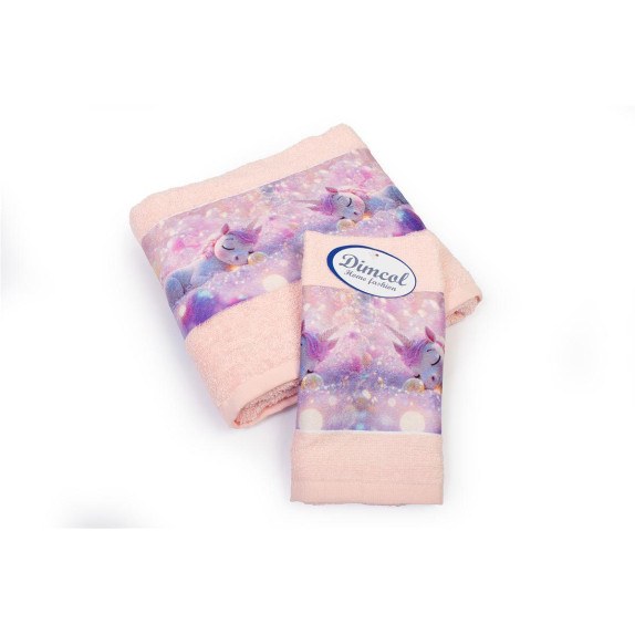 Σετ Βρεφικές Πετσέτες 2 Τεμαχίων Dimcol Dreaming Unicorn...