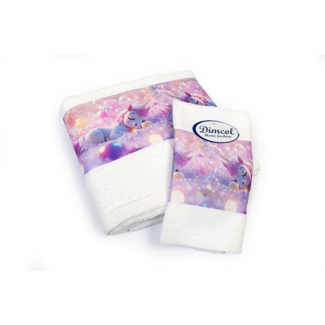 Σετ Βρεφικές Πετσέτες 2 Τεμαχίων Dimcol...