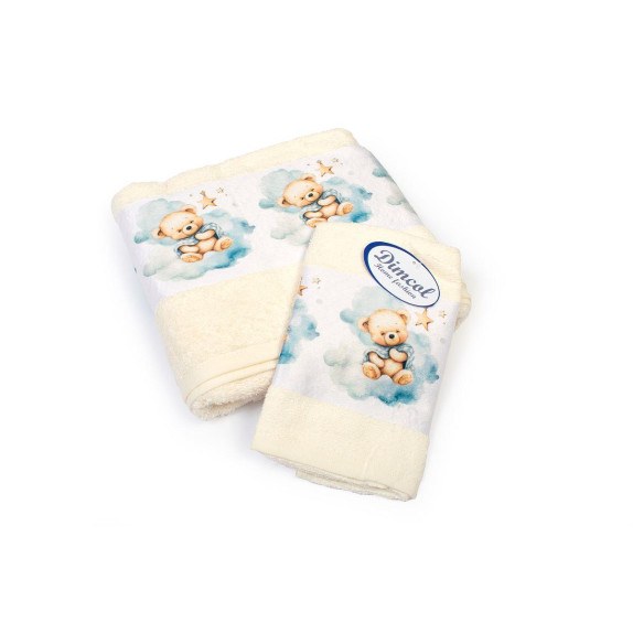 Σετ Βρεφικές Πετσέτες 2 Τεμαχίων Dimcol Cute Bear 303...