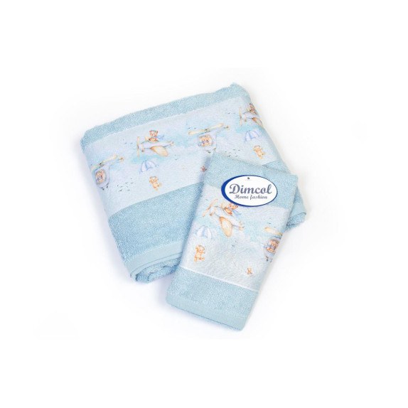 Σετ Βρεφικές Πετσέτες 2 Τεμαχίων Dimcol Helicopter 305...