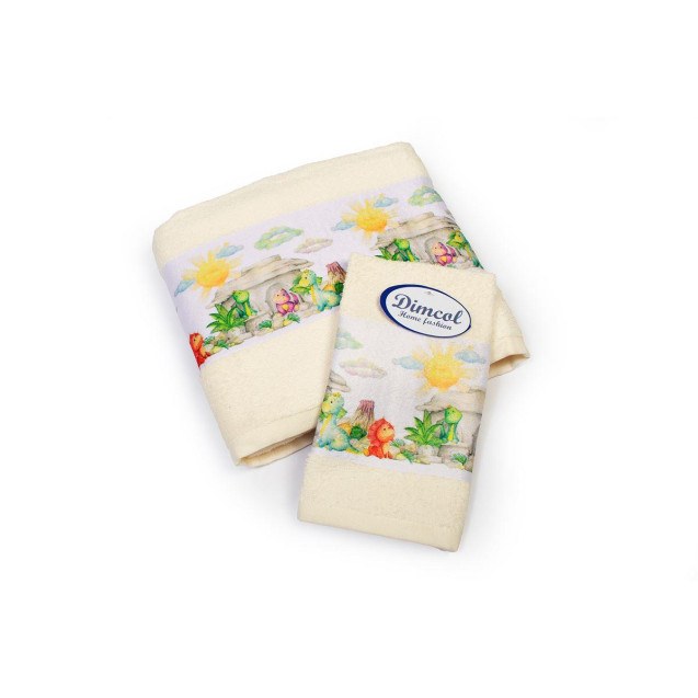 Σετ Βρεφικές Πετσέτες 2 Τεμαχίων Dimcol...