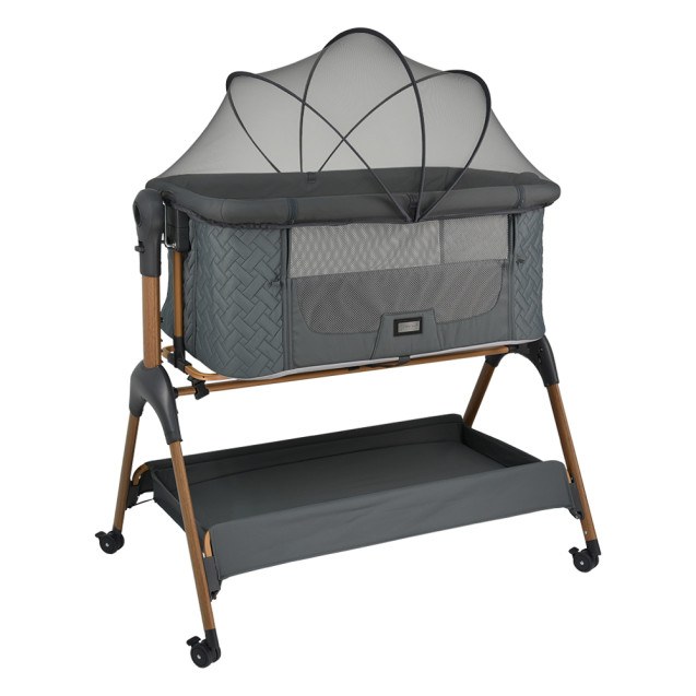 Λίκνο Bebe Stars Style 2 in 1 Smoked Grey 847-186