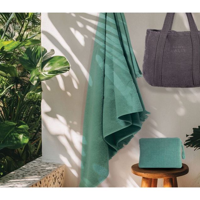 Νεσεσέρ Παραλίας Nef-Nef Stay Salty Teal 35x25