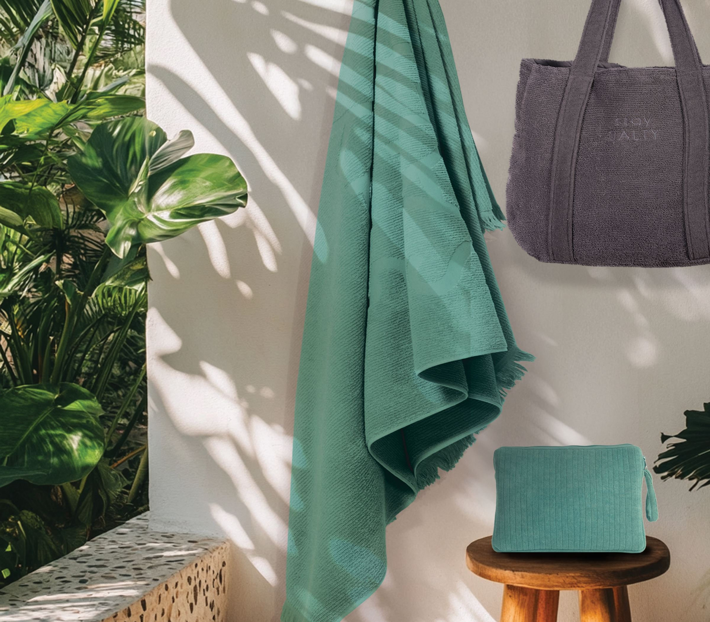 Νεσεσέρ Παραλίας Nef-Nef Stay Salty Teal 35x25