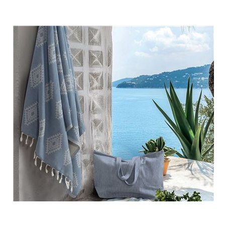Πετσέτα Θαλάσσης Nef-Nef Rodrigo Blue Blue 90x170