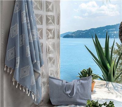 Πετσέτα Θαλάσσης Nef-Nef Rodrigo Blue Blue 90x170