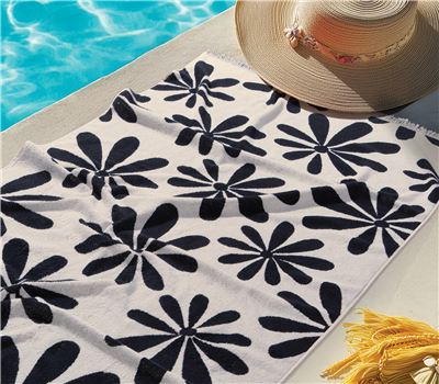 Πετσέτα Θαλάσσης Nef-Nef Amalfi Black 90x170